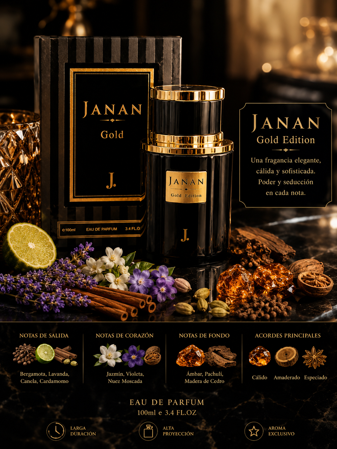 JANAN Gold Edition – Eau de Parfum 100 ml