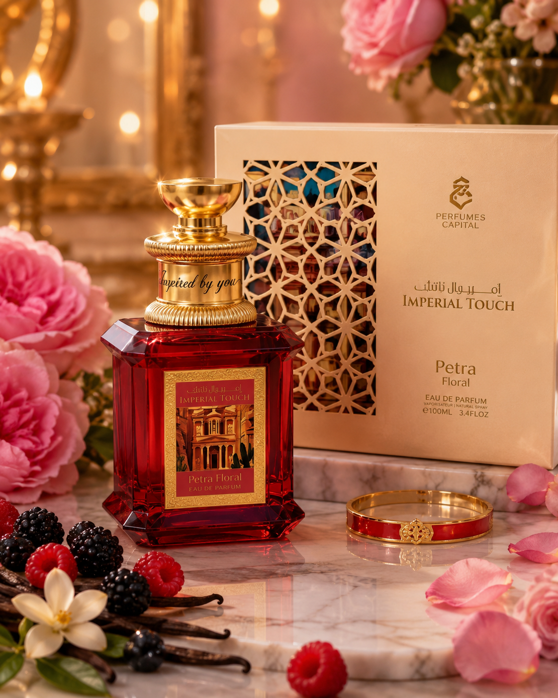 Perfumes Capital - Imperial Touch Petra Floral , Woman Eau de Parfum 3.4oz by Emper