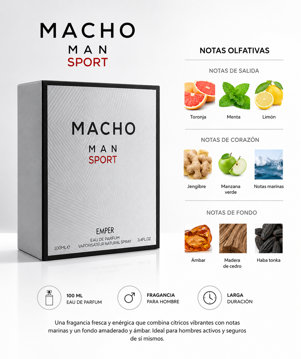 MACHO MAN SPORT

Emper Eau de Parfum – 100 ml
