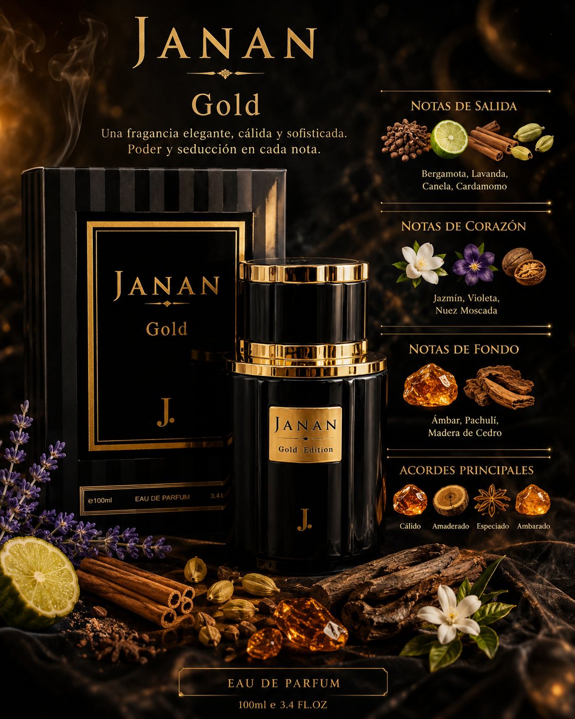 JANAN Gold Edition – Eau de Parfum 100 ml