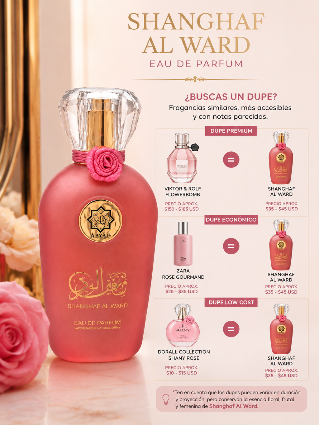 Abyat Shangaf Al Ward - Eau de Parfum - 100 ml Pour femme