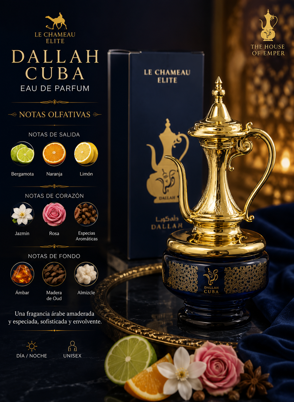 The House of Emper Dallah Cuba Le Chameu Elite Eau de Parfum 100ml Luxury Perfume for M