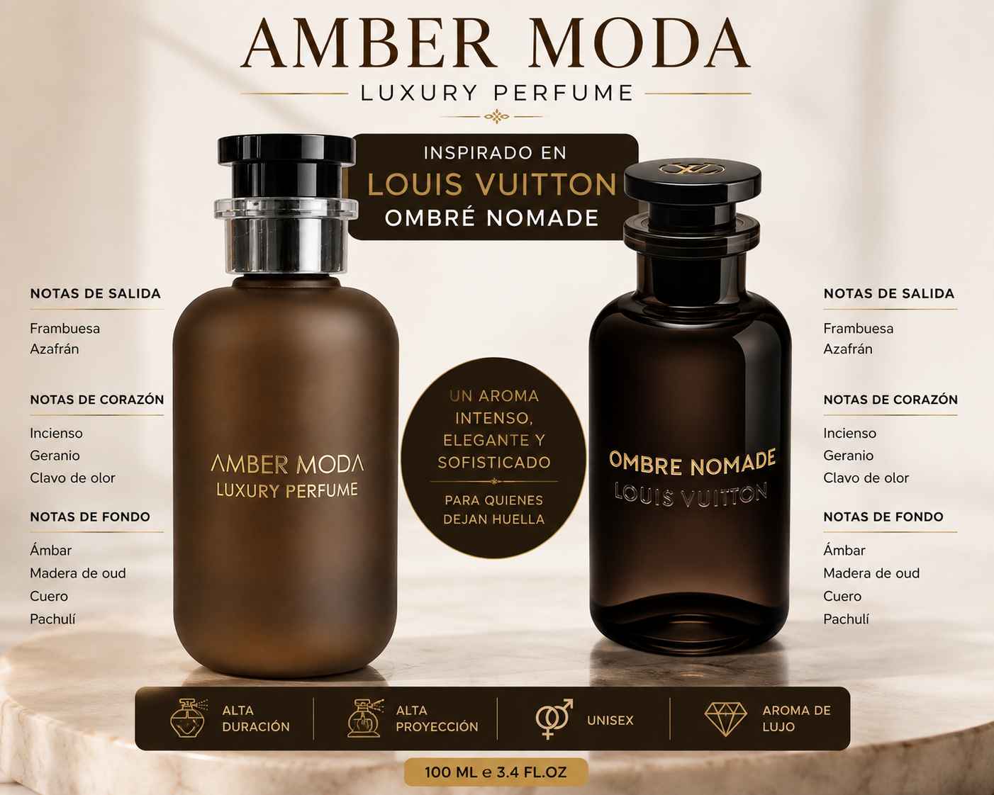 AMBER MODA
Luxury Perfume
100 mL / 3.4 FL.OZ
