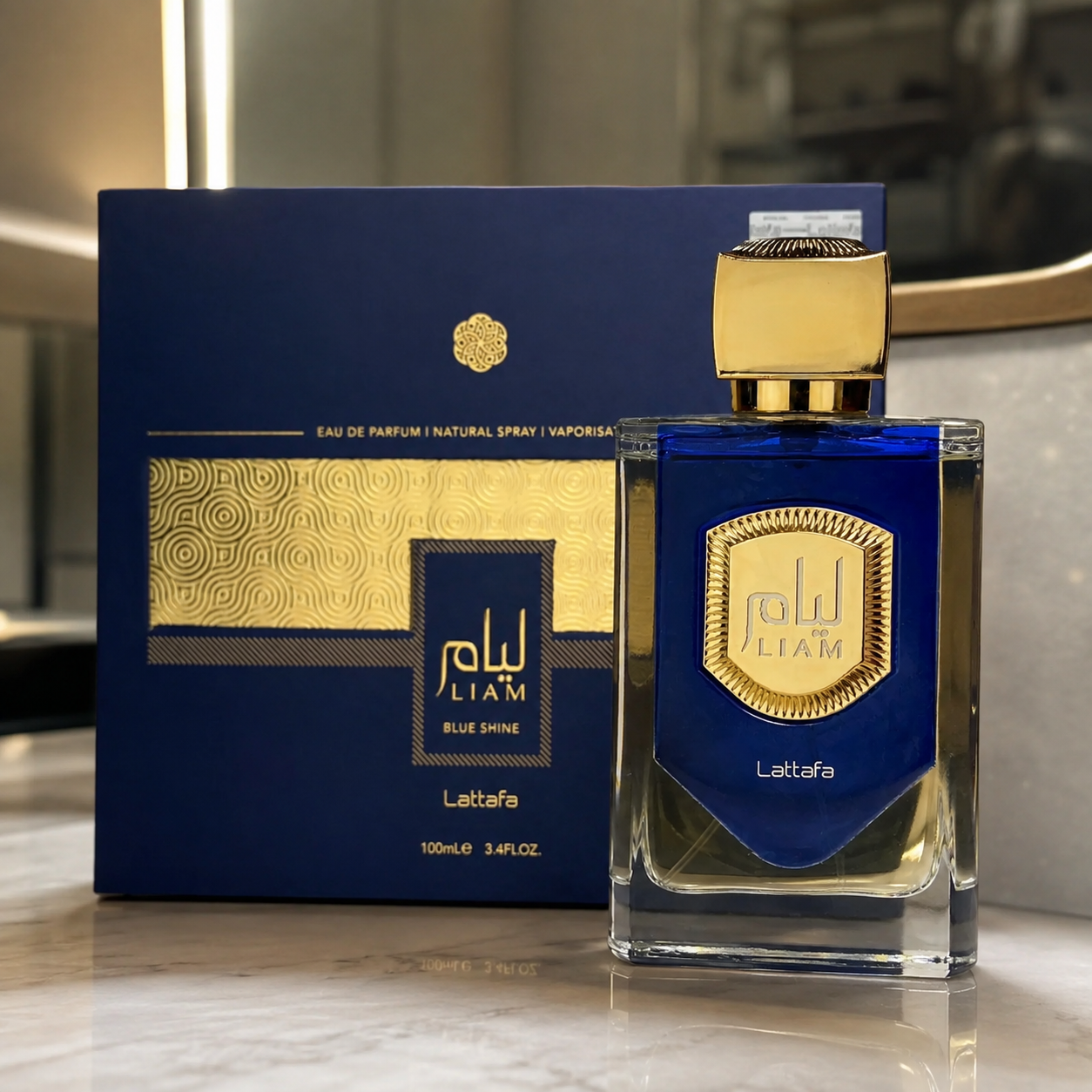 LIAM BLUE SHINE – LATTAFA
Eau de Parfum | 100 ml – 3.4 fl. oz.