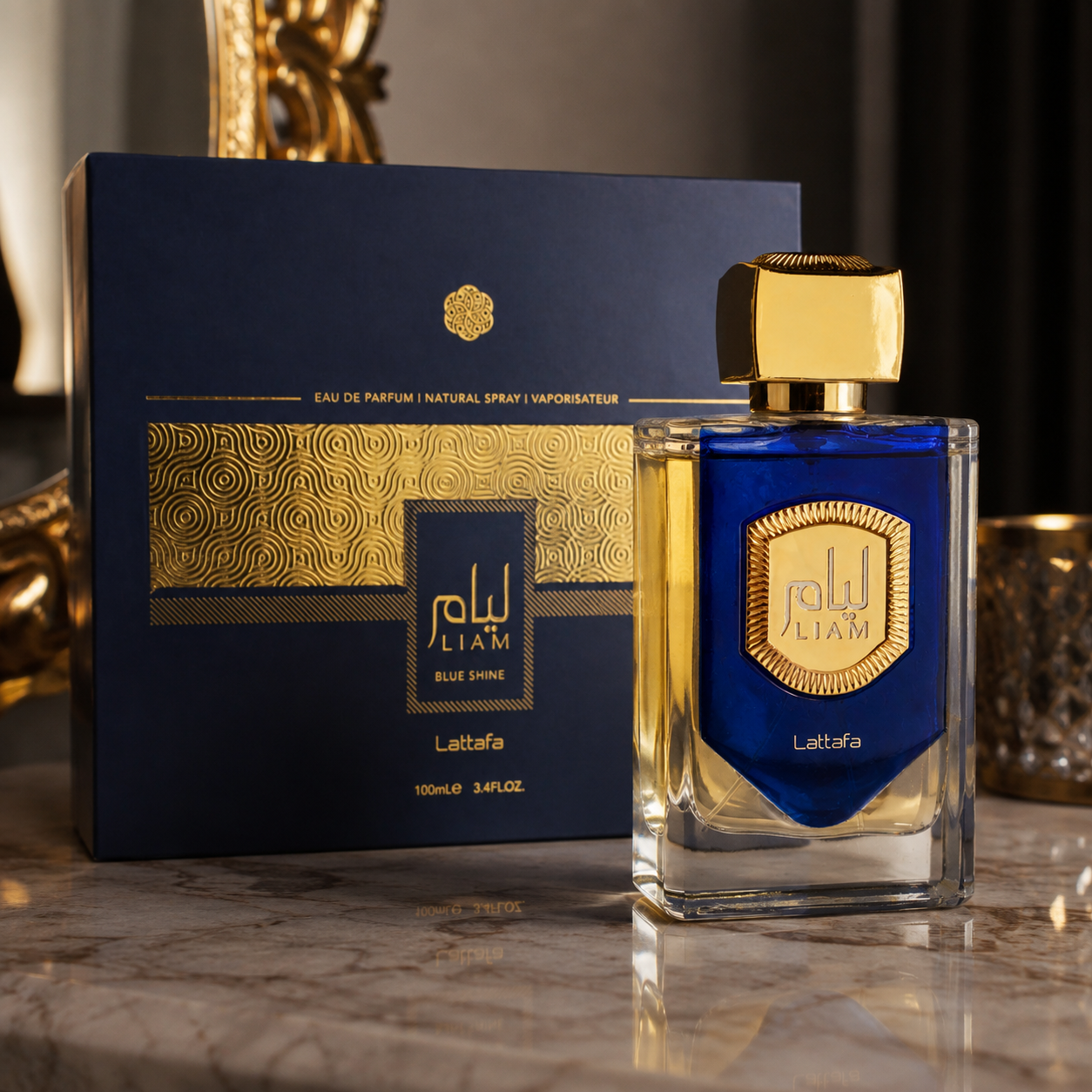 LIAM BLUE SHINE – LATTAFA
Eau de Parfum | 100 ml – 3.4 fl. oz.